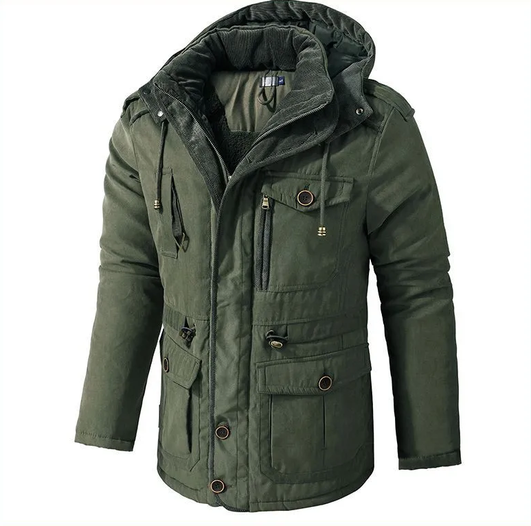 Men's Sherpa Puffer Snow Winter Jacket