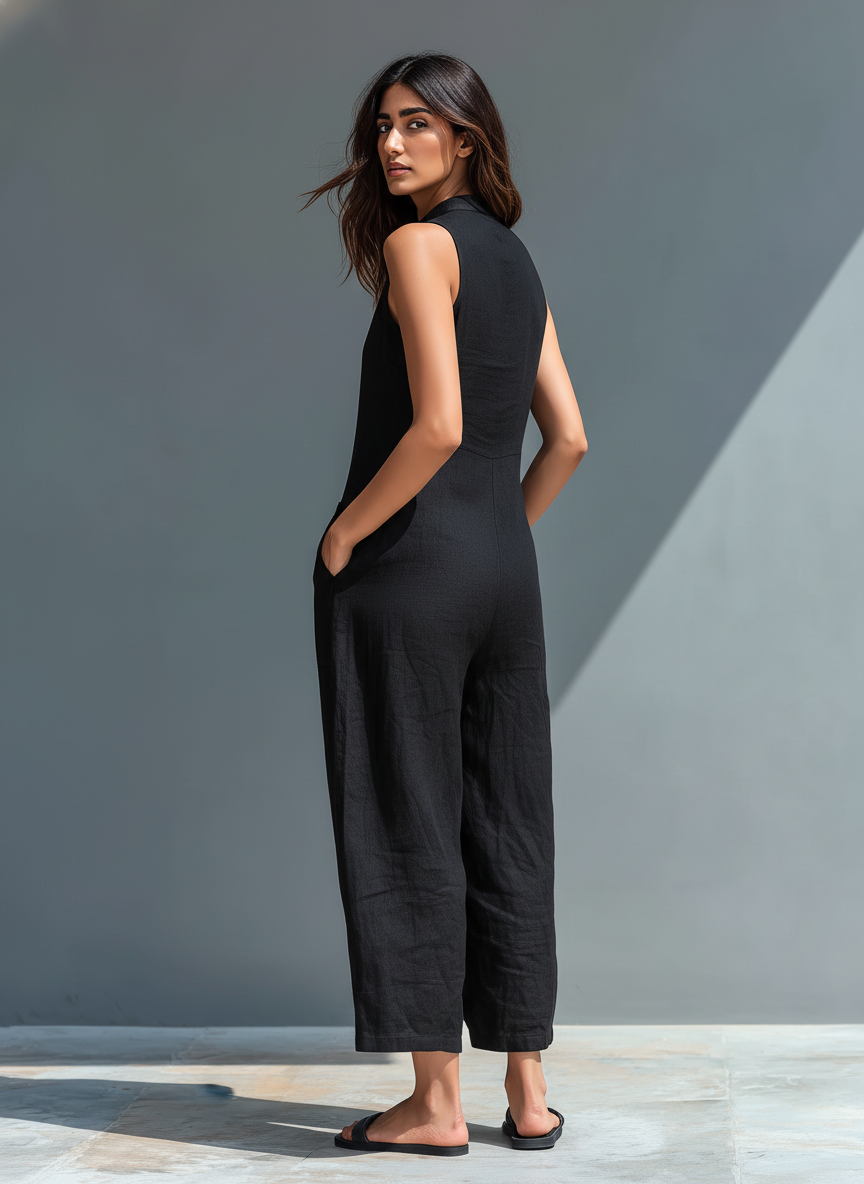 Adèle | Relaxed Sleeveless Jumpsuit