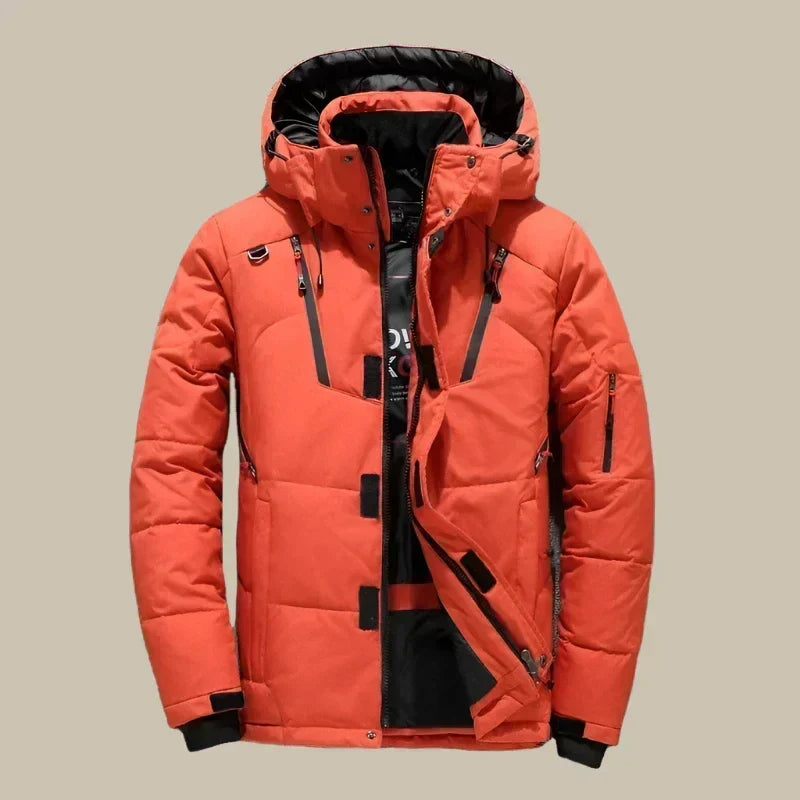 Men's Snow Puffer Winter Jacket Windbreaker