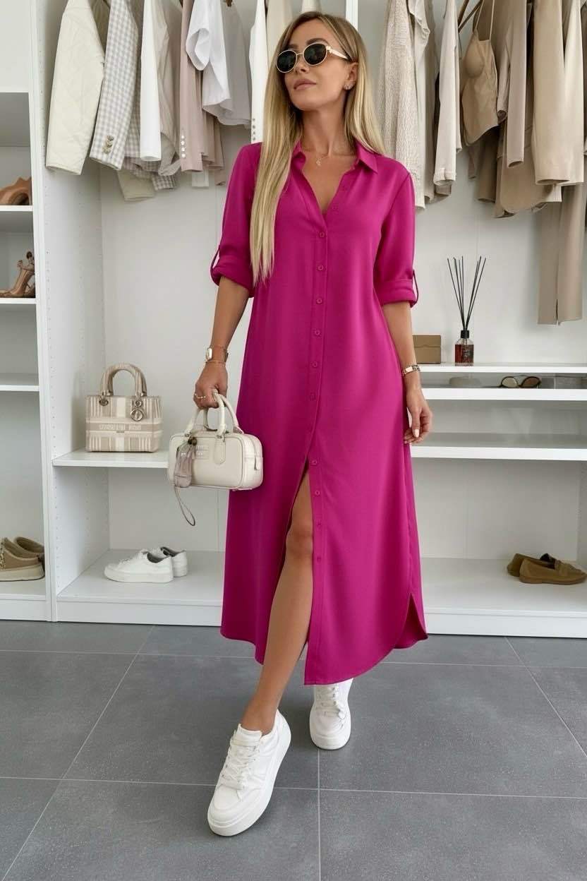 Marie | Oversized Shirt Dress