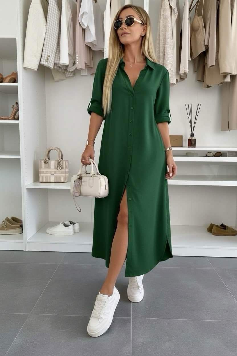 Marie | Oversized Shirt Dress