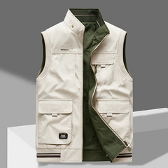 David | Reversible Utility Vest with Multiple Pockets