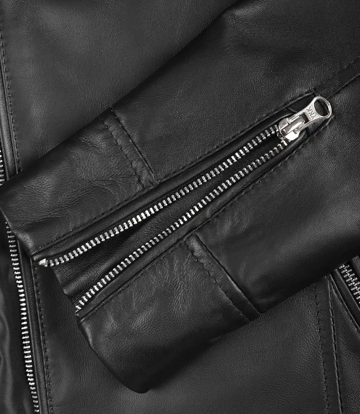 Sullivan | Classic Black Leather Jacket
