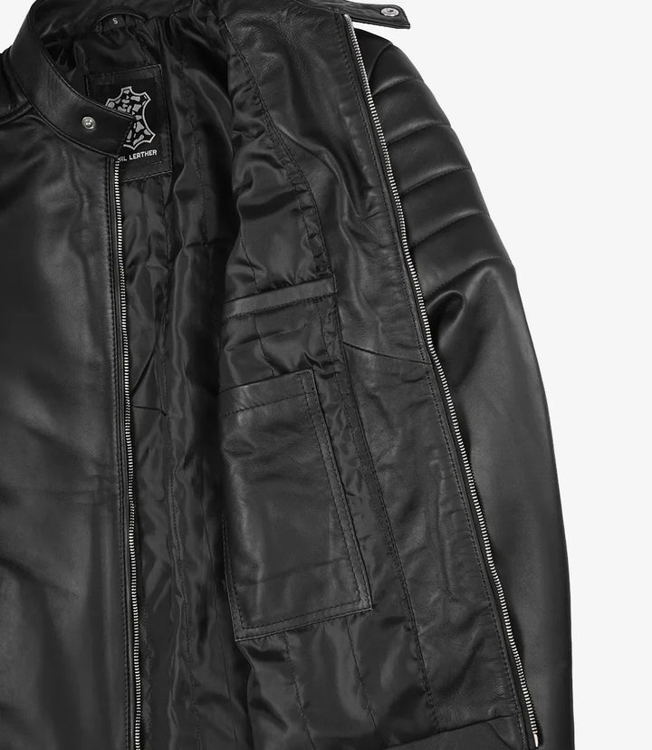 Sullivan | Classic Black Leather Jacket