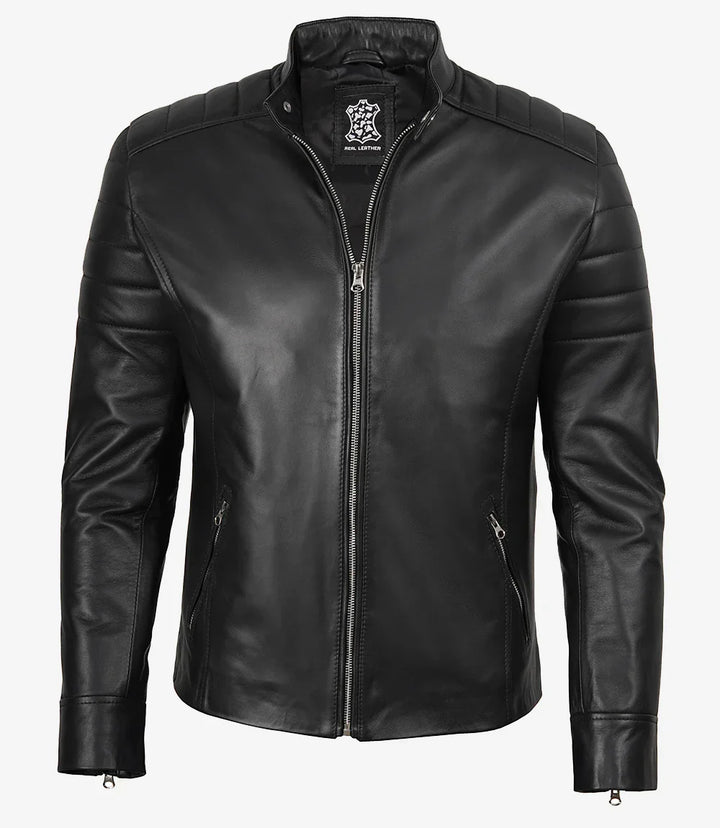 Sullivan | Classic Black Leather Jacket