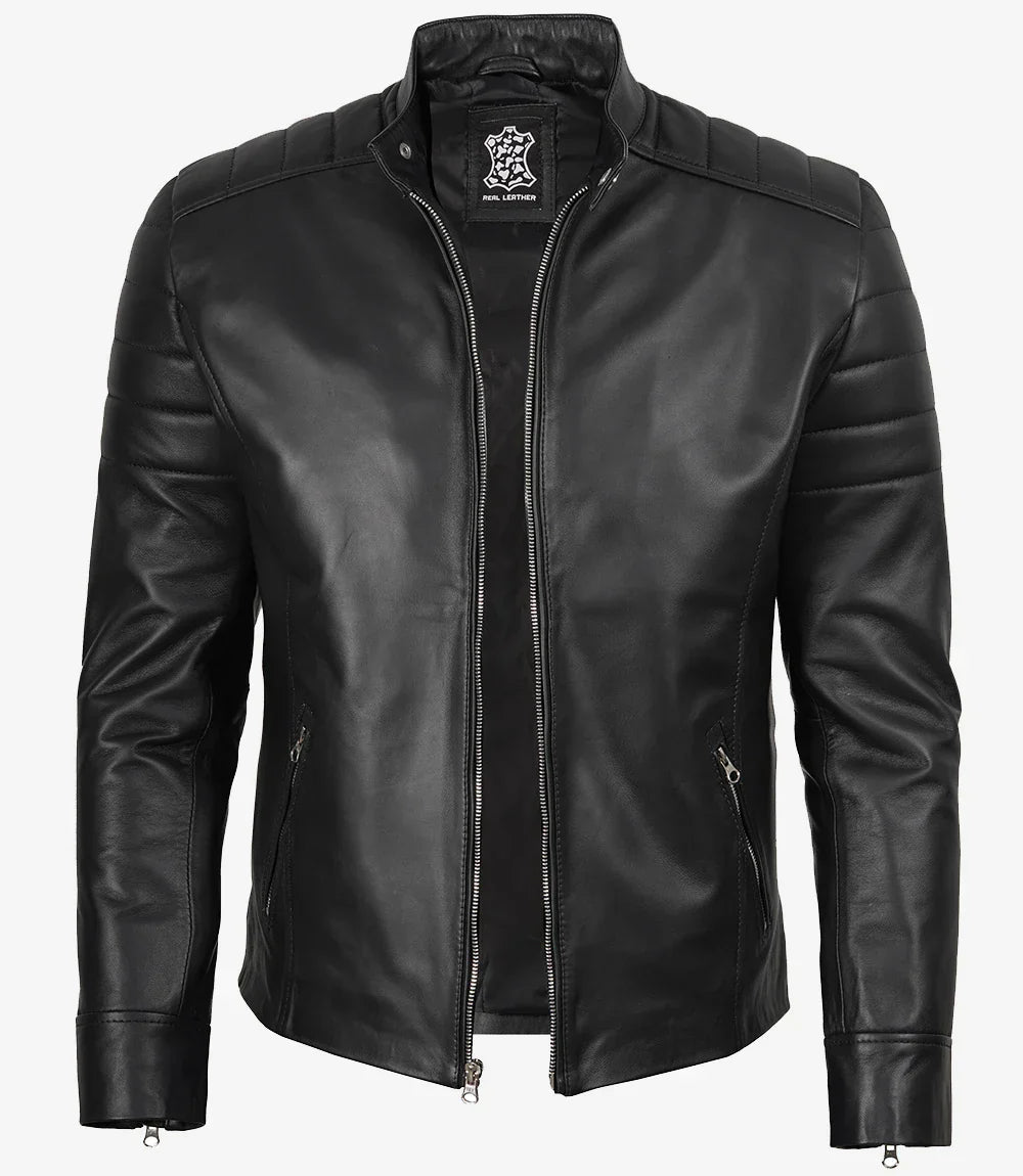Sullivan | Classic Black Leather Jacket
