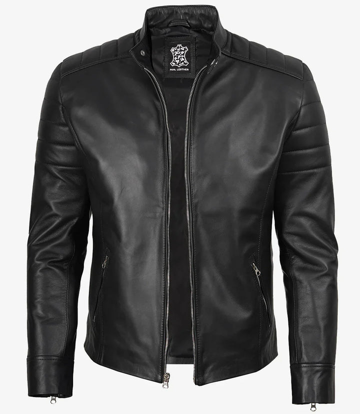 Sullivan | Classic Black Leather Jacket