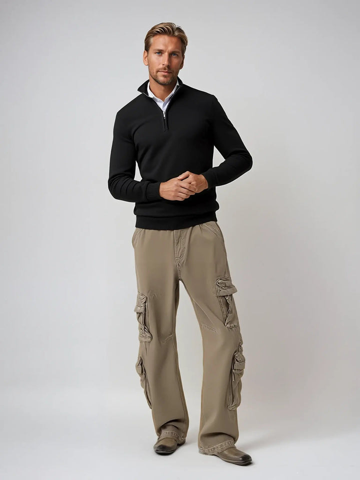 Men's Knit Quarter Zip Sweater