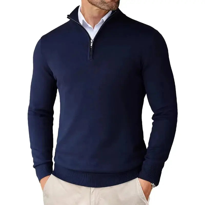 Men's Knit Quarter Zip Sweater