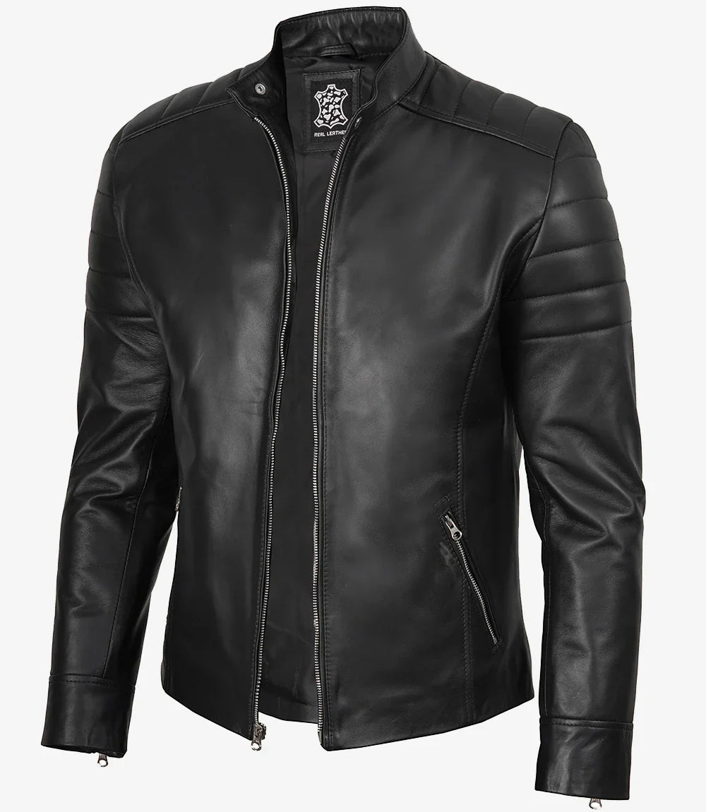 Sullivan | Classic Black Leather Jacket