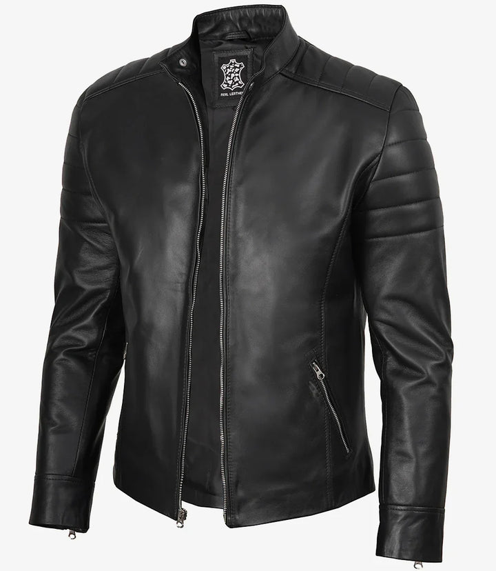 Sullivan | Classic Black Leather Jacket
