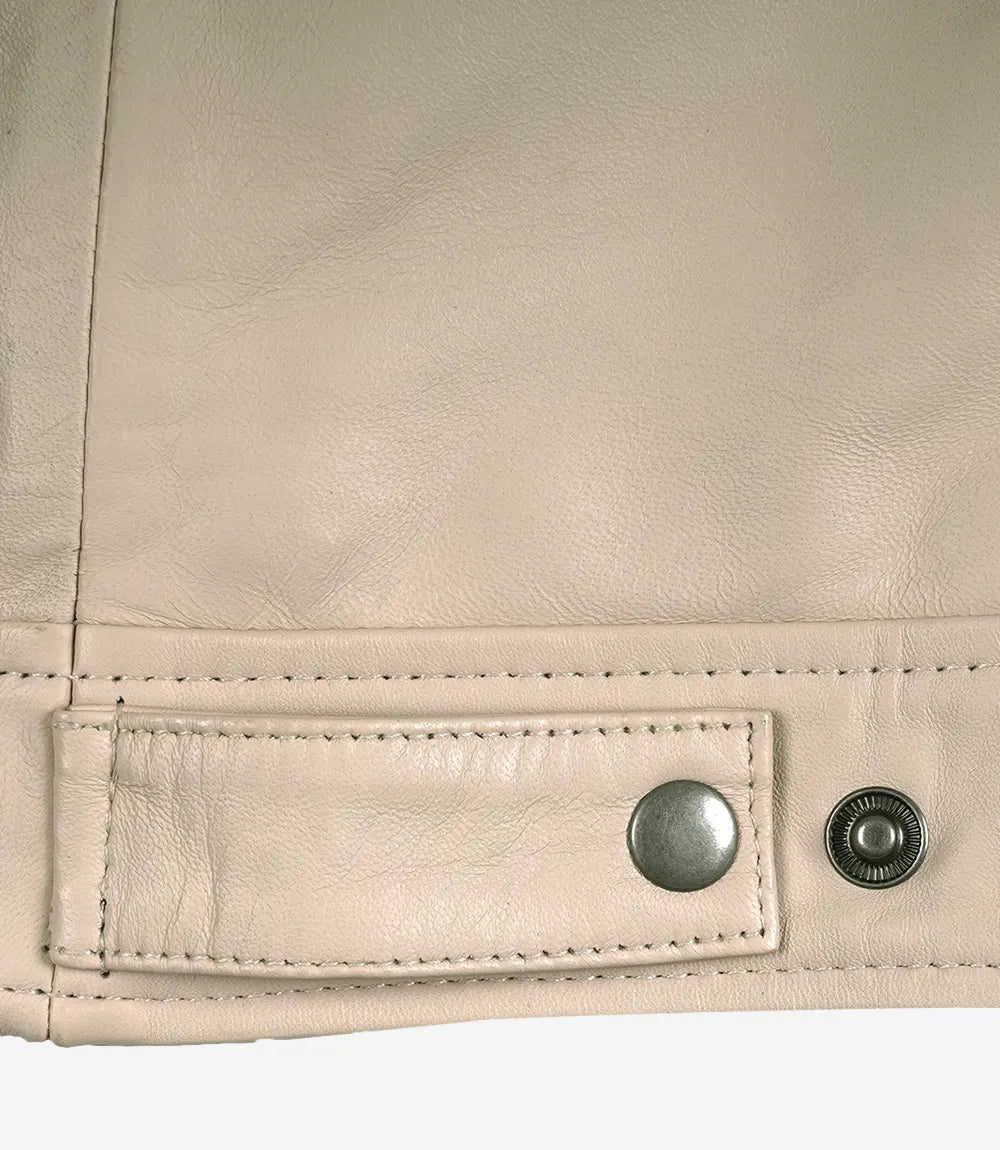 Gerald | Classic Leather Harrington Jacket