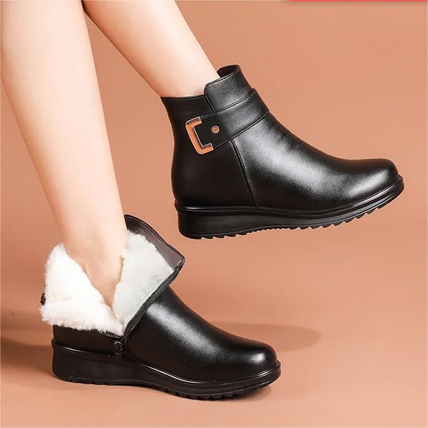 Women's Non-Slip Winter Ankle Fur Boots