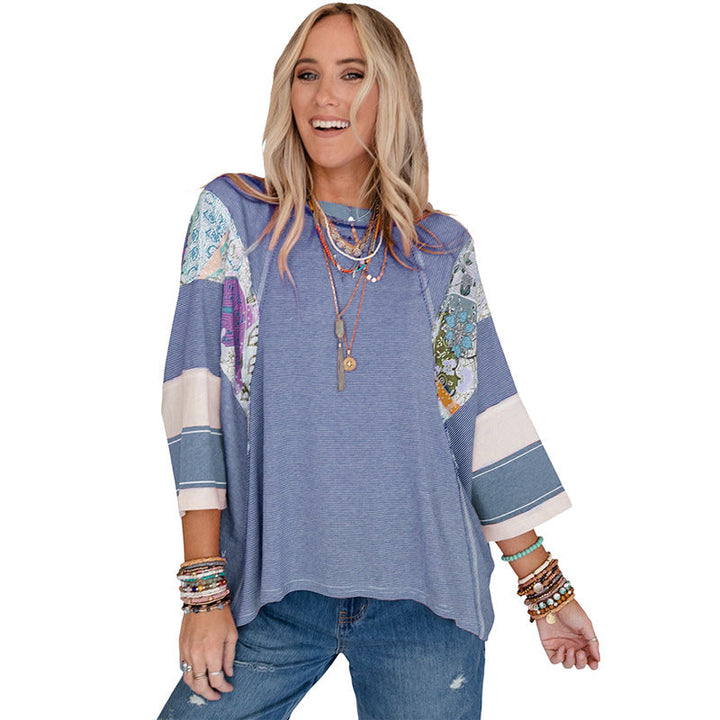 Bailey™ | Women Lightweight Patchwork Batwing Top