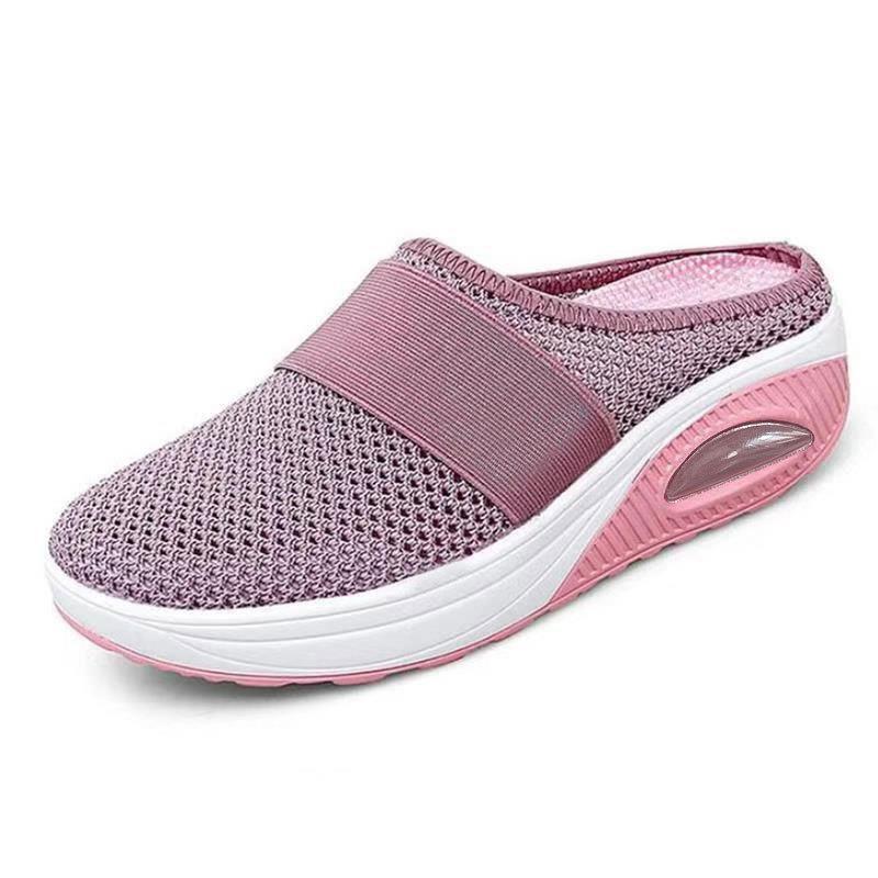 Women's Casual Breathable Orthopedic Slip-On Slippers - Pink
