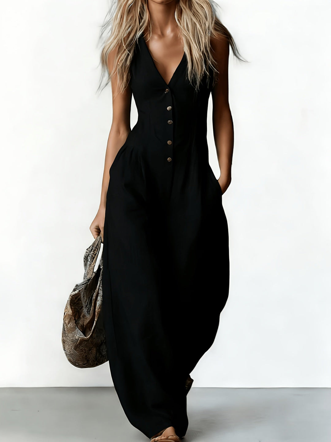 Théoline | Button-Front Jumpsuit
