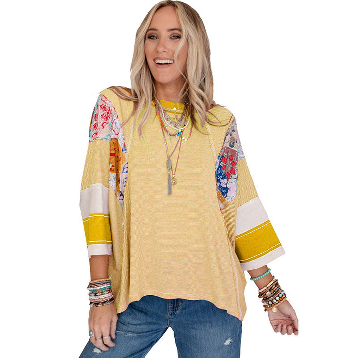 Bailey™ | Women Lightweight Patchwork Batwing Top