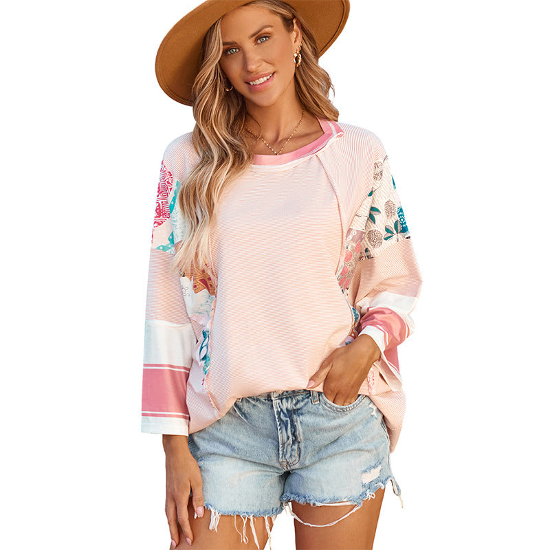 Bailey™ | Women Lightweight Patchwork Batwing Top