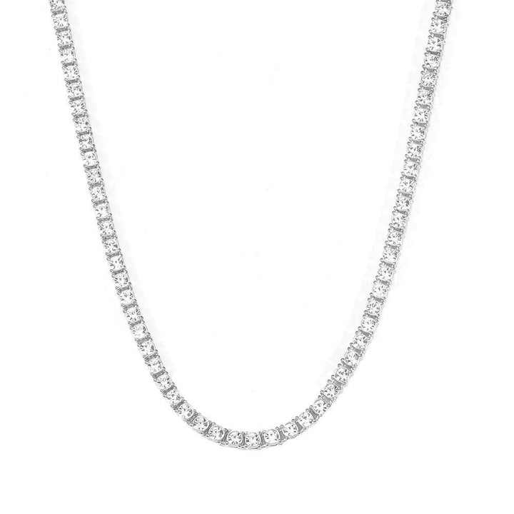 Women's Chic Choker Diamond Tennis Necklace - Gold