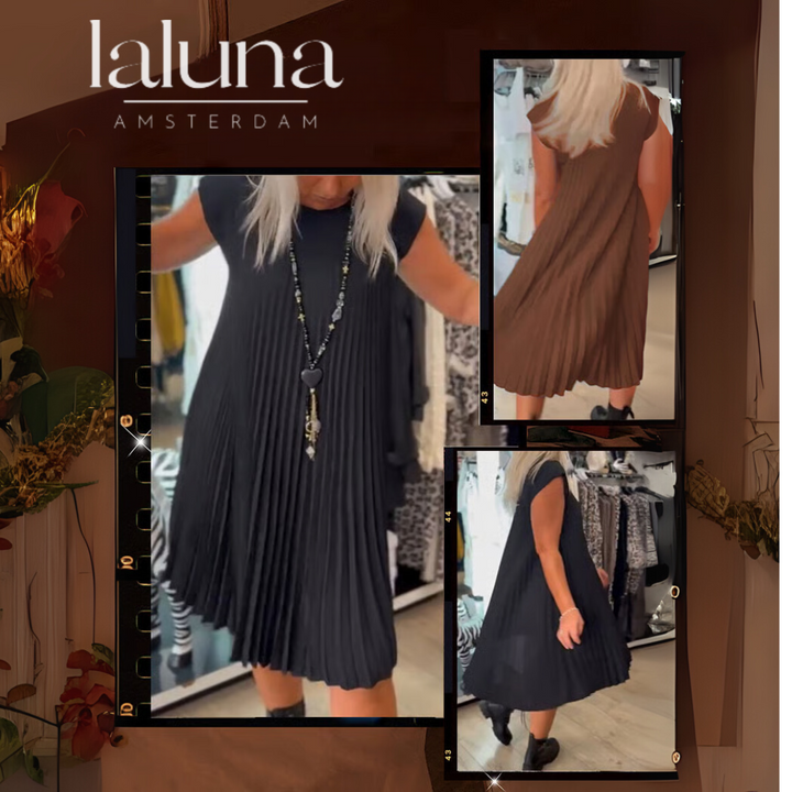 Suzette | Pleated Maxi Dress