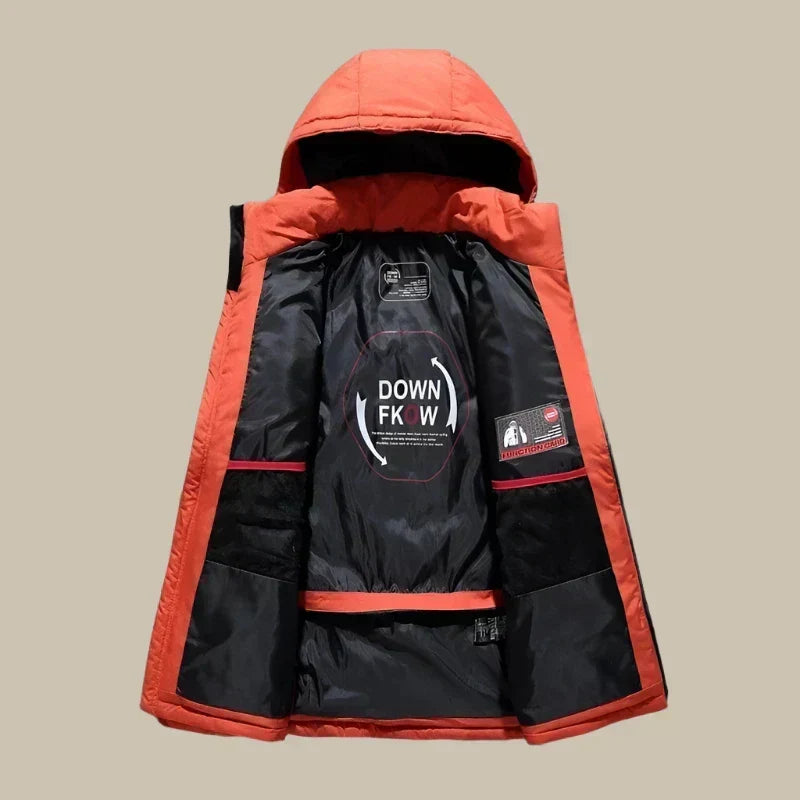 Men's Snow Puffer Winter Jacket Windbreaker