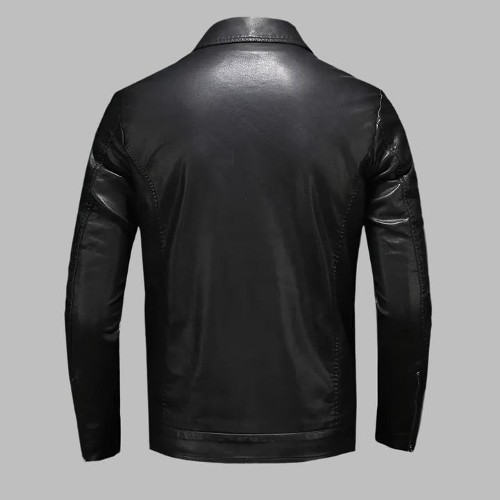 Leonard | Classic Leather Shirt Jacket