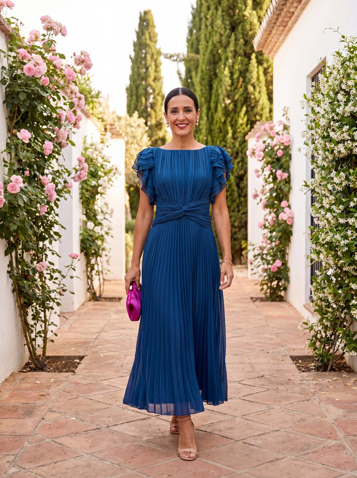Florine | Pleated Maxi Dress