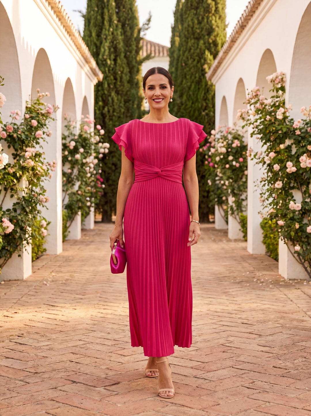 Florine | Pleated Maxi Dress