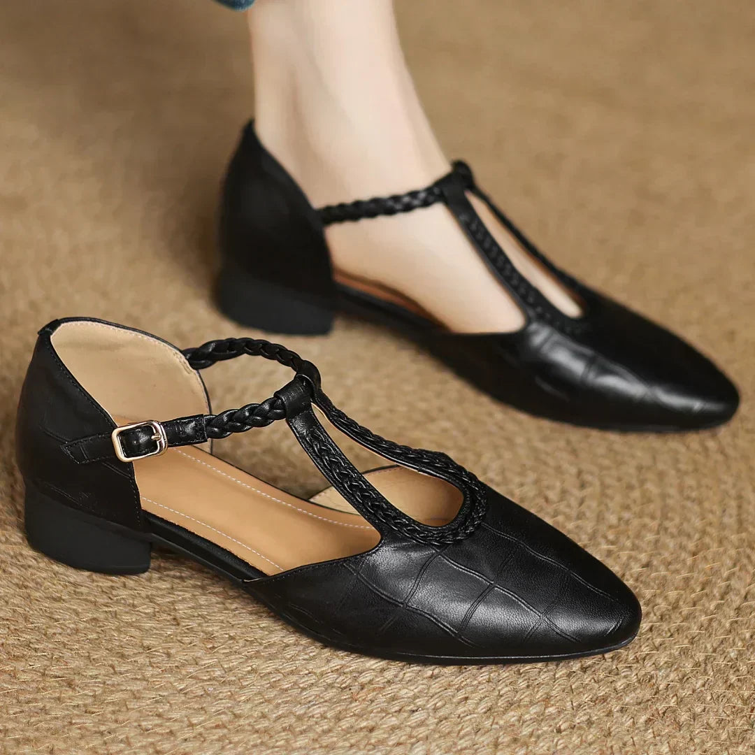 Léonie | Braided Strapped Shoe