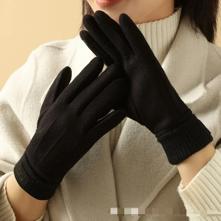Women's Chic Warm Winter Cashmere Gloves - Black / Unique