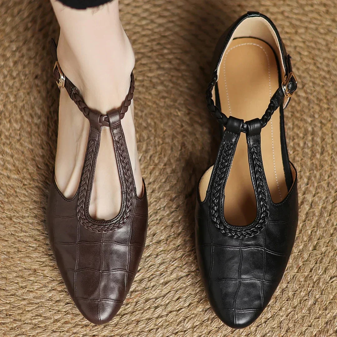 Léonie | Braided Strapped Shoe