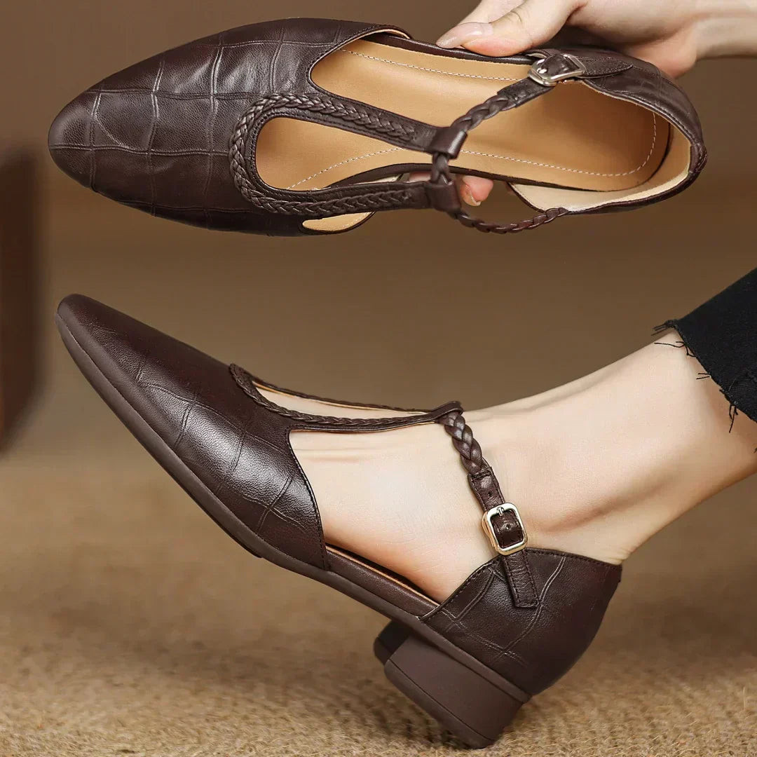 Léonie | Braided Strapped Shoe
