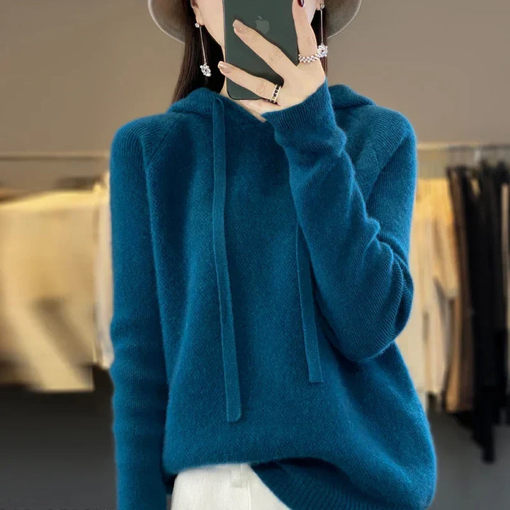 Netta women's merino wool aran sweater - photo 5