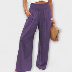 Thearya | Easy Wide-Leg Trousers with a Mid-Rise Waist
