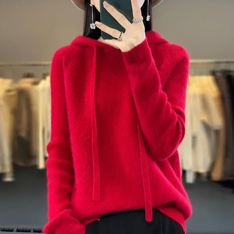 Netta women's merino wool aran sweater - photo 3