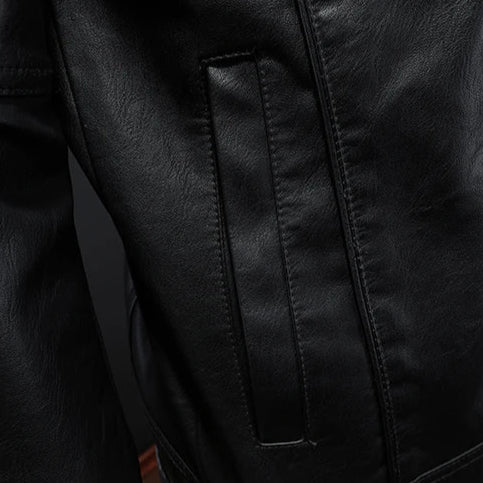 Blake | Classic Leather Trucker Jacket
