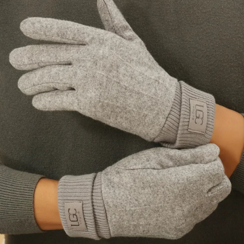 Women's Chic Warm Winter Cashmere Gloves - Light Grey / Unique
