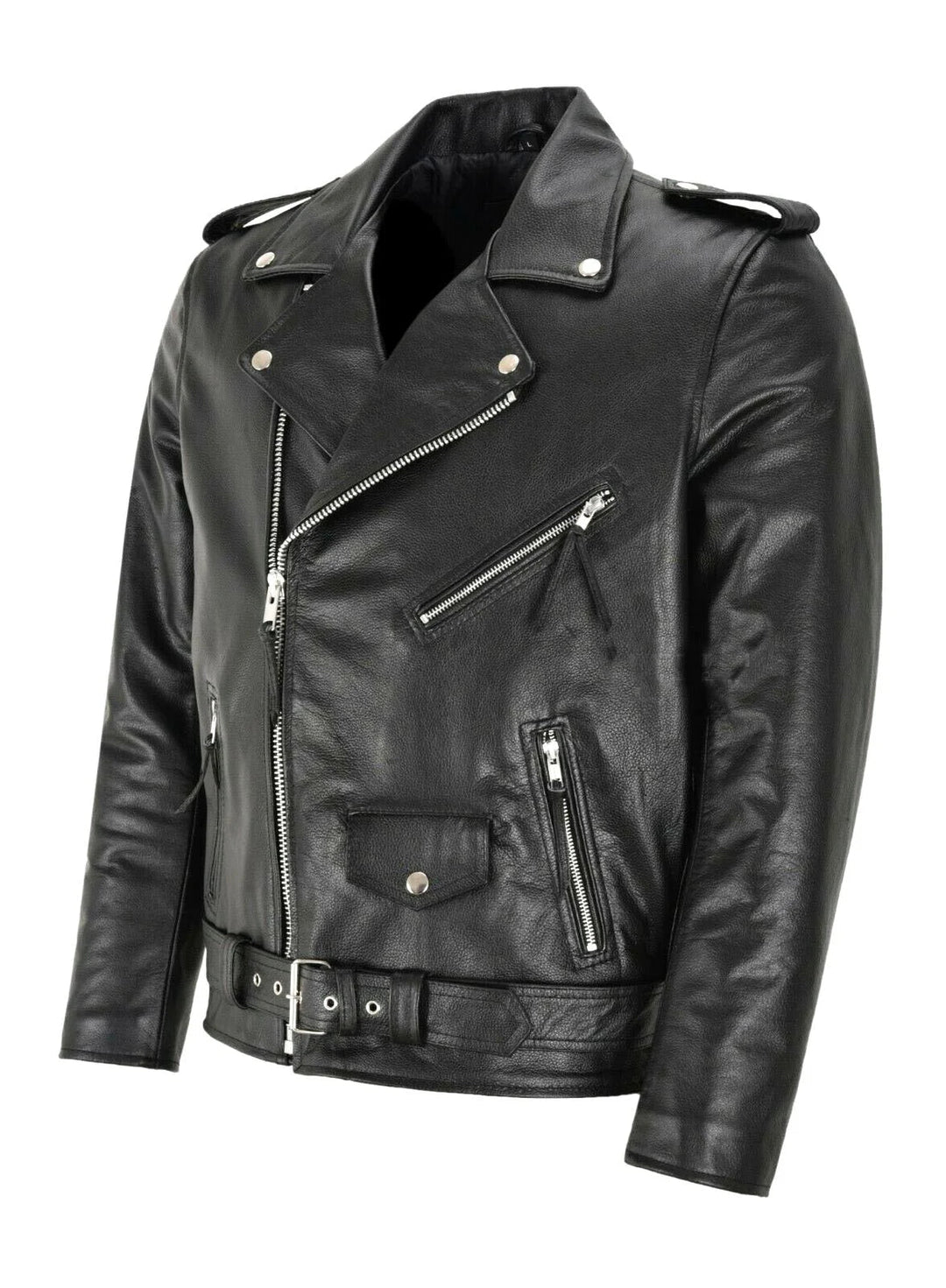 Raymond | Classic Leather Biker Jacket