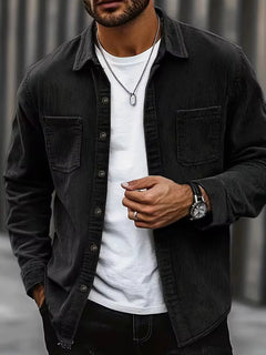 Desmond | Men's Relaxed Fit Button-Front Overshirt