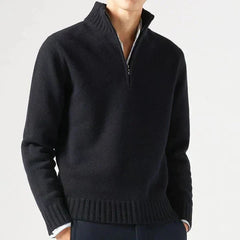 Theodore | Men's Wool Knit Quarter Zip Sweater