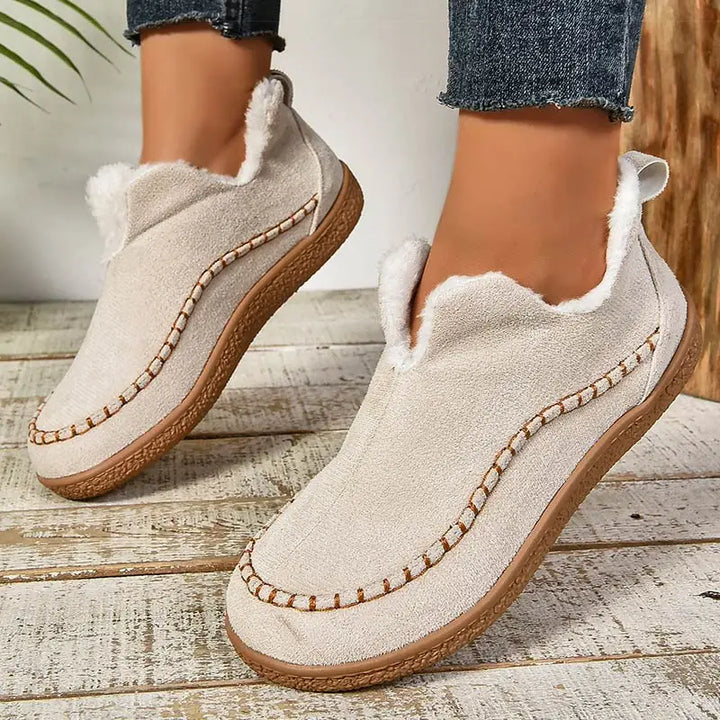 Leather Orthopedic Waterproof Faux Fur Good Snow Ankle Boots