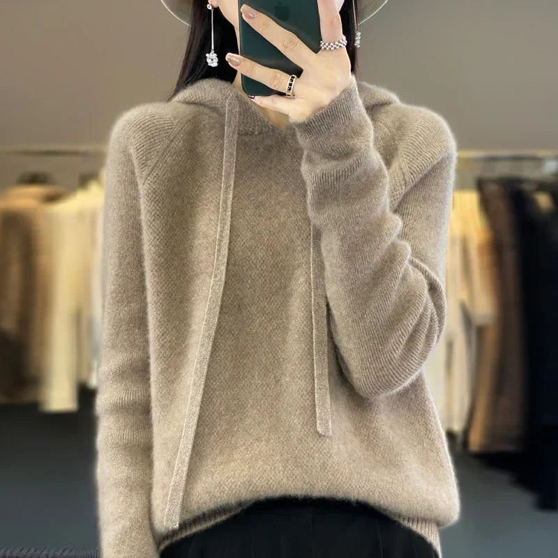 Netta women's merino wool aran sweater - photo 1