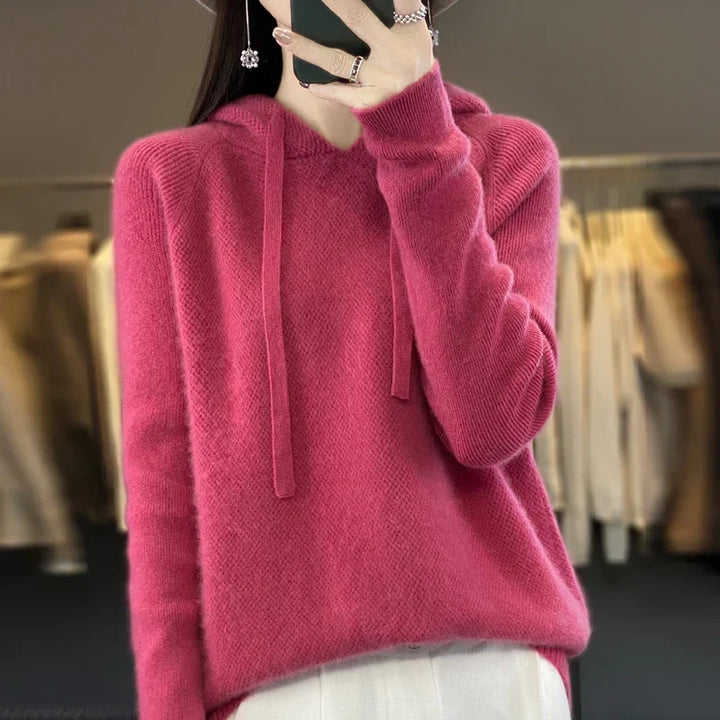 Netta women's merino wool aran sweater - photo 2