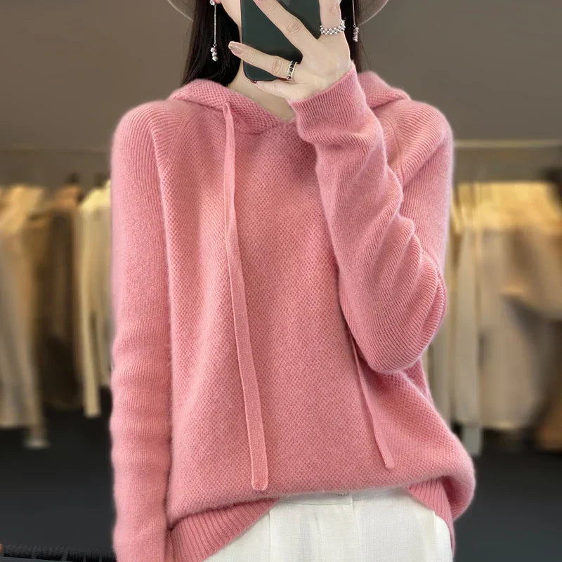 Netta women's merino wool aran sweater - photo 4