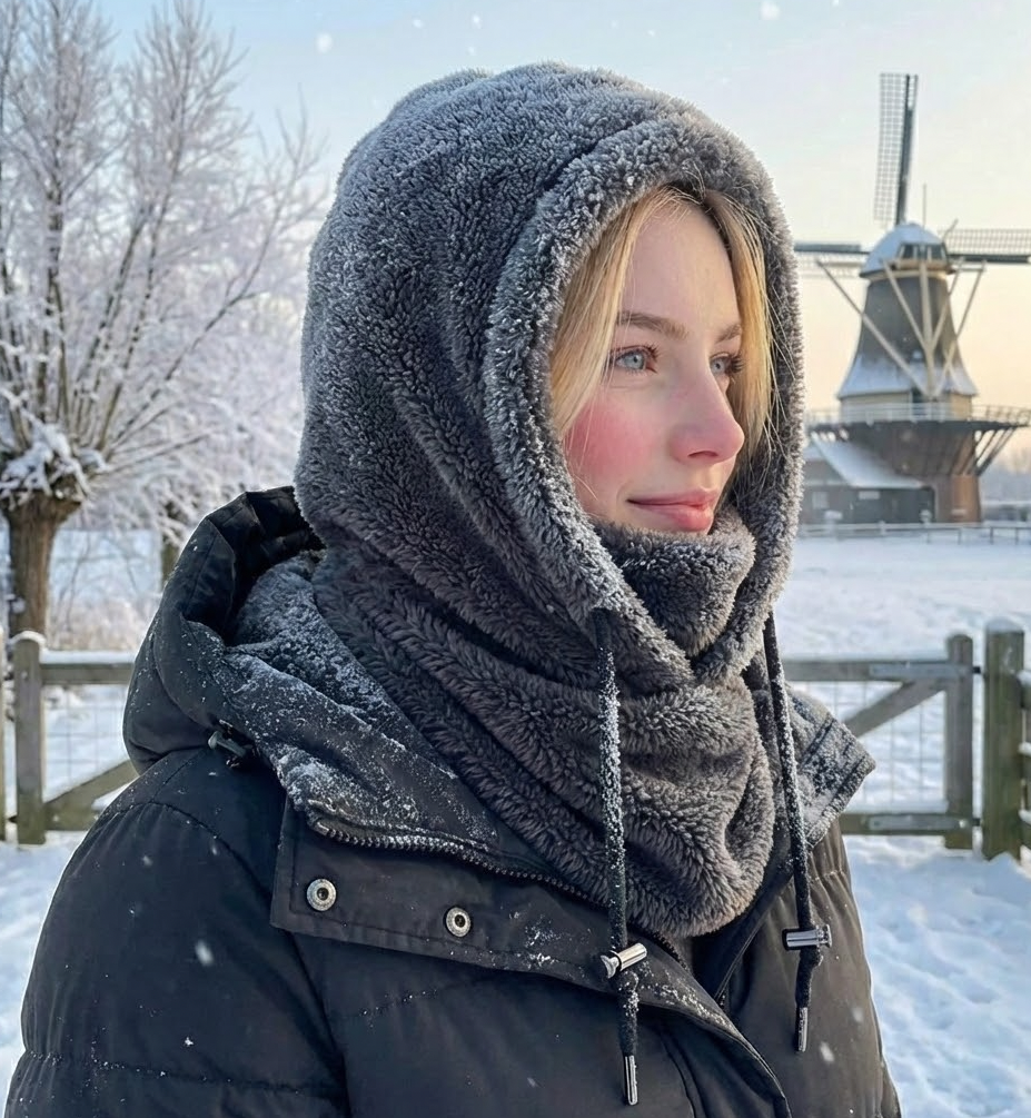 Women's Chunky Hooded Scarf