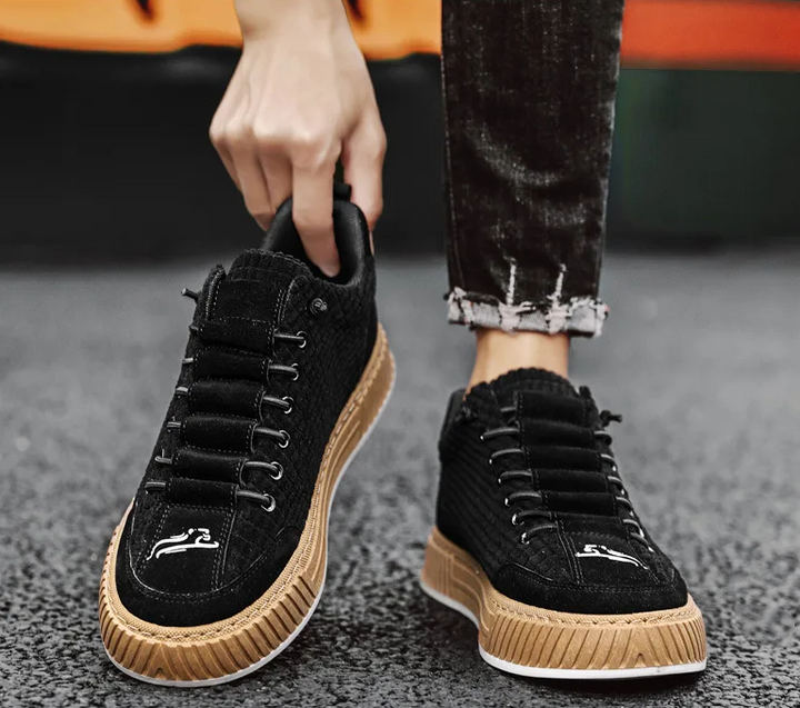 Men's Corduroy Lace-Up Orthopedic Shoes