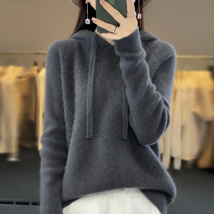 Netta women's merino wool aran sweater - photo 8