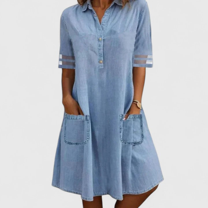 Carolyn | Relaxed Denim Shirt Dress