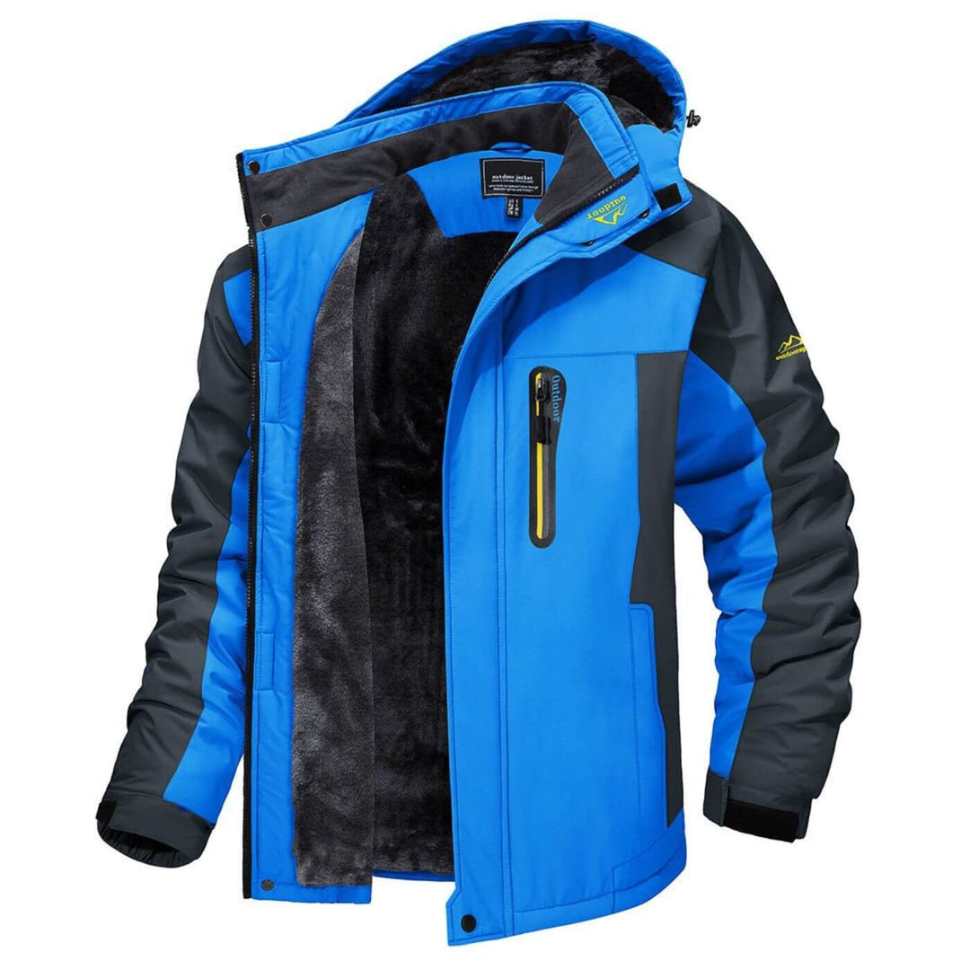 Men's Casual Snow Winter Jacket - Blue