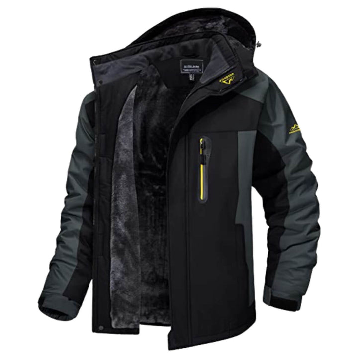 Men's Casual Snow Winter Jacket - Black